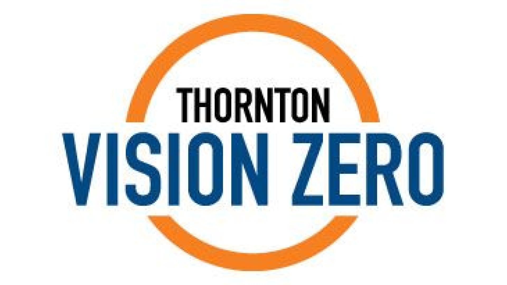 Logo for the Thornton Vision Zero project
