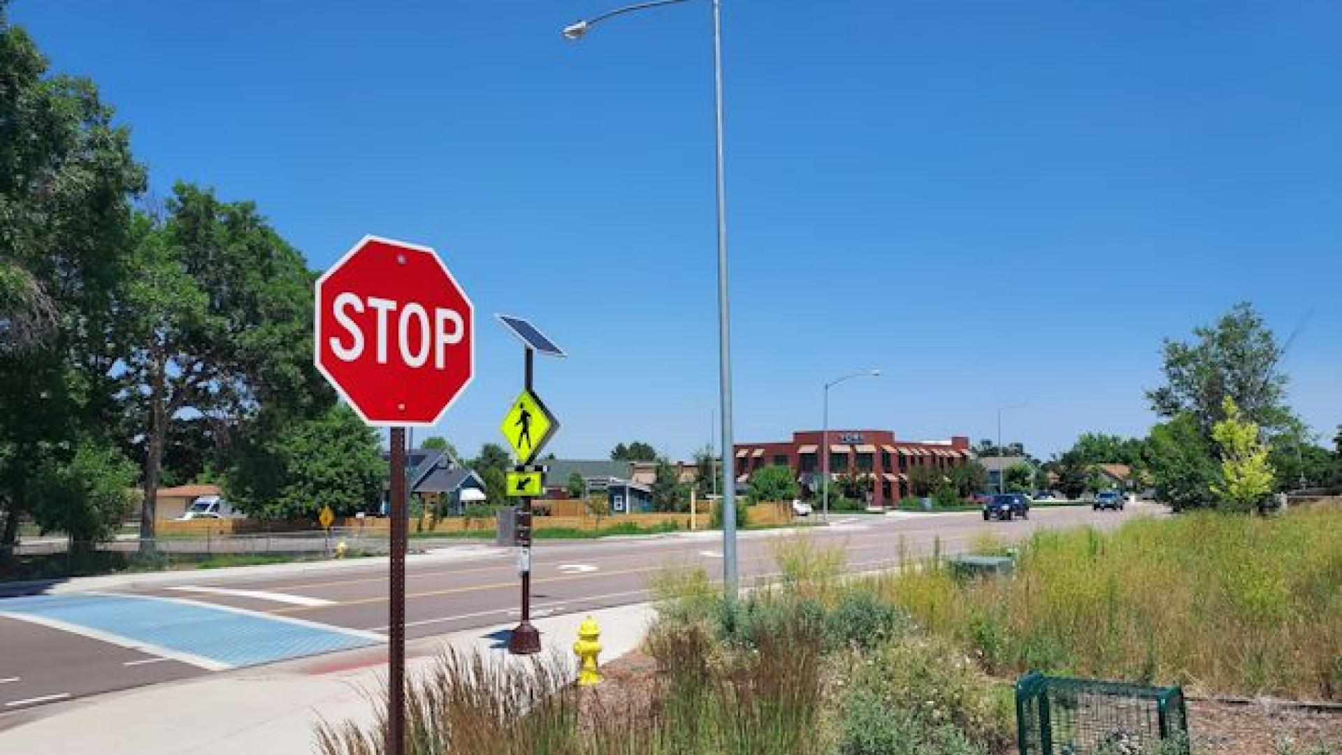 Photo looking across 124th Avenue at York Street