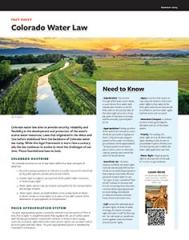 Colorado Water Law Fact Sheet
